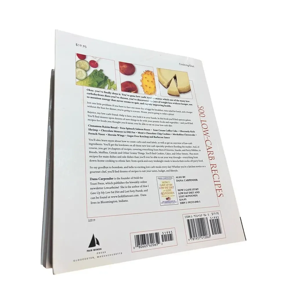 LOW CARB Healthy Cookbooks Lot of‎ (3) RECIPES 15 Minute, 500, Fix it Forget It